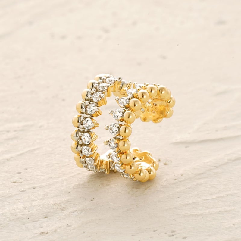 MYEARS Women Ear Cuff Earring Gold Non Pierced Ear Cartilage Clip on Wrap Hoop 14K Gold Filled Tiny Boho Beach Simple Minimalist Delicate Handmade Hypoallergenic Jewelry Gift-Sold as Single/Pair - Image 4
